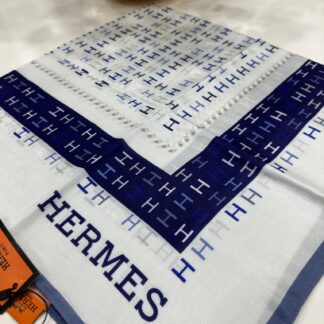 Hermes İpek Eşarp - Mavi - Organic ScarfsOrganic Scarfs