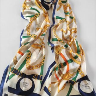Hermes İthal Vual İpek Şal - Ekru - Organic ScarfsOrganic Scarfs