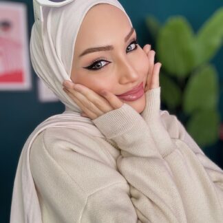 Organic Scarfs Tesettür Penye Şal Hijap Modeli - Taş
