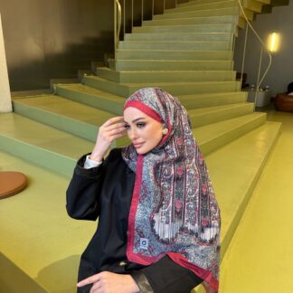 Etro Desen Pamuk İpek Şal 49733 -Pastel Pembe