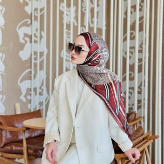 Burberry Çift Taraflı İthal Vual İpel Şal 78631 - Çikolata -Mocha