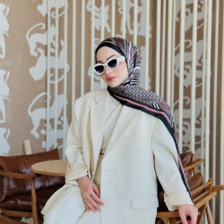 Burberry Çift Taraflı İthal Vual İpel Şal 78631 - k.vizon-Siyah