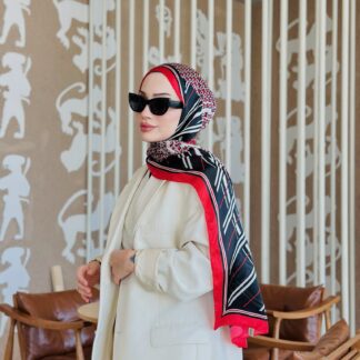 Burberry Çift Taraflı İthal Vual İpel Şal 78631 - Bordo -Siyah