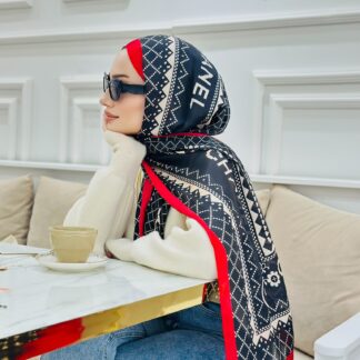 Çift Taraflı İthal Vual İpel Şal 85651 - Kırmızı-Bordo