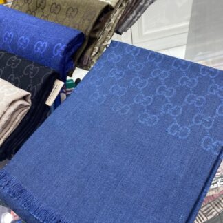 İTHAL A+++ Yün İpek Çift Taraflı Marka Şal - Lacivert - Organic ScarfsOrganic Scarfs