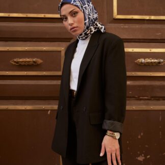 İthal D'or Marka Eşarp - Lacivert - Organic ScarfsOrganic Scarfs