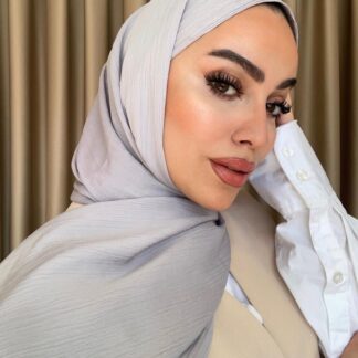 İthal Medine İpeği Krinkıl Şal - Latte - Organic ScarfsOrganic Scarfs