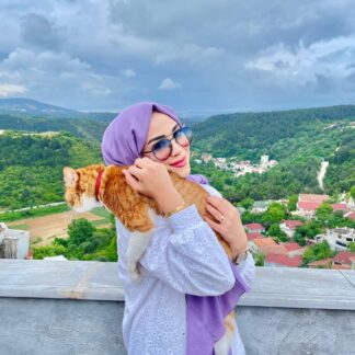 İthal Medine İpeği Krinkıl Şal - Lavanta - Organic ScarfsOrganic Scarfs