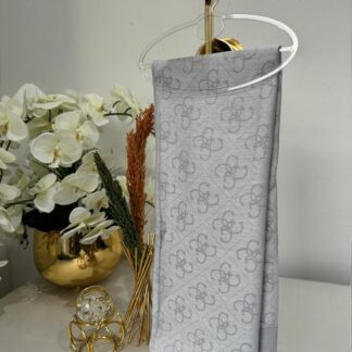 Guess Desen Pamuk Şal 61443 - Gümüş