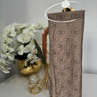 Guess Desen Pamuk Şal 61443 - Kahve