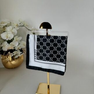Gucci Saten İpek Eşarp 281045 - Siyah