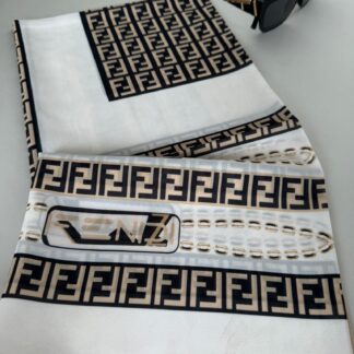 Fendi İpeksi Eşarp 241351 - Bej/Camel