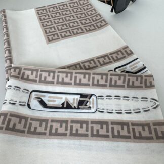 Fendi İpeksi Eşarp 241351 - Vizon
