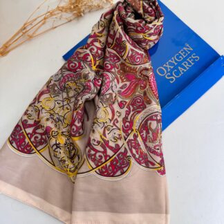 Hermes Etnik Pamuk Soft Şal 61531 - Bej