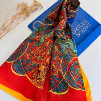 Hermes Etnik Pamuk Soft Şal 61531 - Turuncu