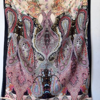 Etnik Etro Desen Pamuk Soft Şal 61534 - Pamuk Şekeri