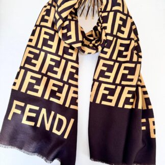 Fendi Pamuk Soft Şal 61572 - Acı Kahve