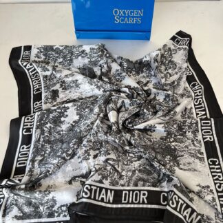 Dior İthal Vual İpek Şal 014461 - Siyah
