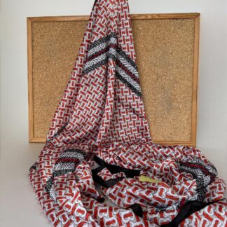 Burberry İthal Vual İpek Şal 014461 - Kırmızı