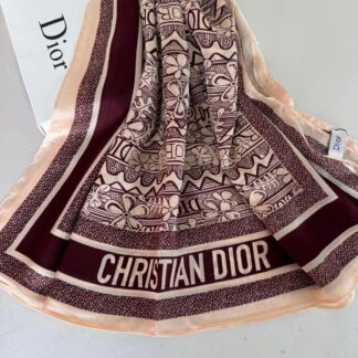 Dior İthal Vual İpek Şal 44983 - Bordo