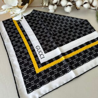Gucci İpeksi Eşarp 74852 - Siyah