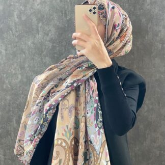 Etro Etnik Desen Pamuk Soft Şal 38630 - Gold