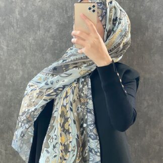 Etro Etnik Desen Pamuk Soft Şal 38630 - Mint