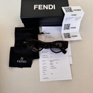 FENDI O'lock FE40049I 01A 54-17 Siyah Kadın Güneş Gözlüğü