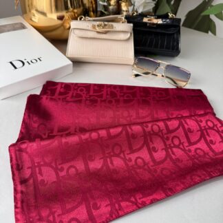Dior Parlak İpeksi Jakar Şal 44121 - Bordo