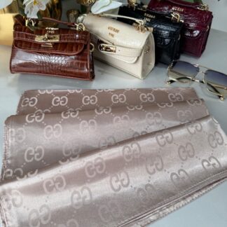Gucci Parlak ipeksi Şal - Bej 44122