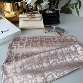 Dior Parlak İpeksi Jakar Şal 44121 - Latte
