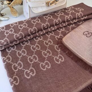 Gucci Yün İpek İthal Çift Taraflı Şal 44135