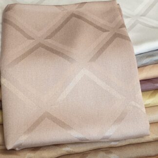 Kare Desen İpeksi Jakar Şal - Pamuk Şekeri - Organic ScarfsOrganic Scarfs