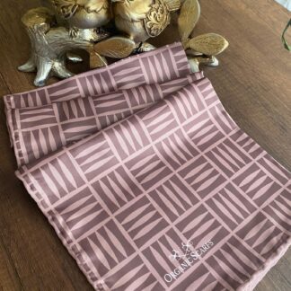 Kare Desen Twill Eşarp - Mocha - Organic ScarfsOrganic Scarfs