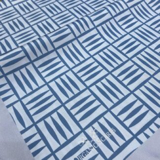Kare Desen Twill Şal - Gri - Organic ScarfsOrganic Scarfs