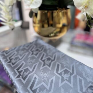 Kazayağı Big Desen Jakar Şal - Antrasit - Organic ScarfsOrganic Scarfs