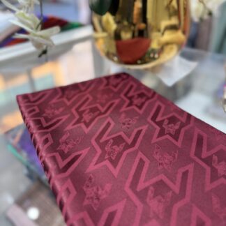 Kazayağı Big Desen Jakar Şal - Bordo - Organic ScarfsOrganic Scarfs