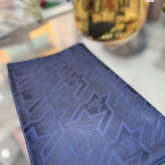 Kazayağı Big Desen Jakar Şal - Lacivert - Organic ScarfsOrganic Scarfs