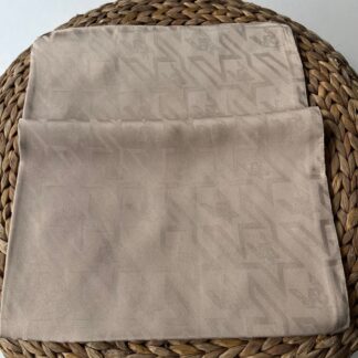 Kazayağı big desen jakar şal - latte - Organic ScarfsOrganic Scarfs