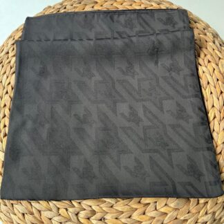 Kazayağı big desen jakar şal - siyah - Organic ScarfsOrganic Scarfs