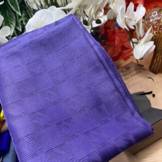 Kazayağı Damalı Desen Pamuk İpek Jakar Şal - Mürdüm - Organic ScarfsOrganic Scarfs