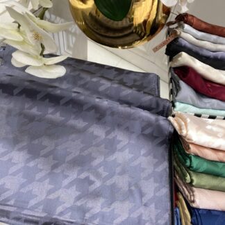 Kazayağı Desen Jakar Şal - Antrasit - Organic ScarfsOrganic Scarfs