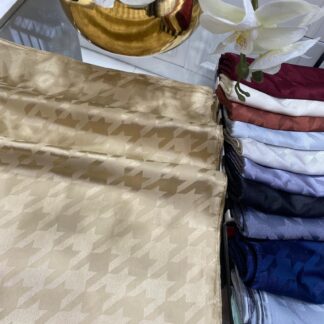 Kazayağı Desen Jakar Şal - Bej - Organic ScarfsOrganic Scarfs
