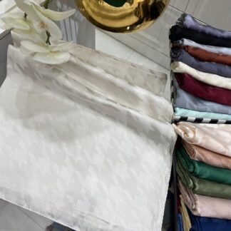 Kazayağı Desen Jakar Şal - Çakıl Taşı - Organic ScarfsOrganic Scarfs