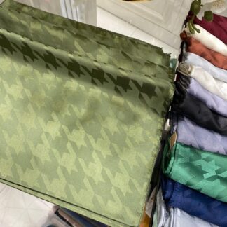 Kazayağı Desen Jakar Şal - Haki - Organic ScarfsOrganic Scarfs