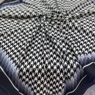 Kazayağı Desen Mio Cazz Eşarp - Antrasit - Organic ScarfsOrganic Scarfs