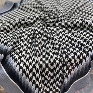 Kazayağı Desen Mio Cazz Eşarp - Gri - Organic ScarfsOrganic Scarfs