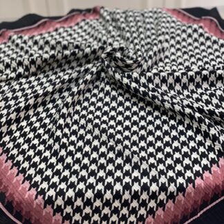 Kazayağı Desen Mio Cazz Eşarp - Gül Kurusu - Organic ScarfsOrganic Scarfs