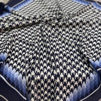Kazayağı Desen Mio Cazz Eşarp - İndigo - Organic ScarfsOrganic Scarfs