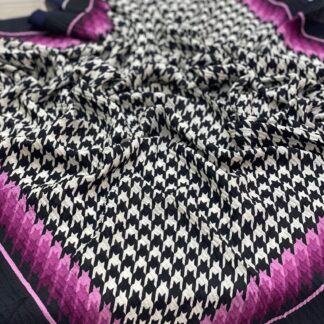 Kazayağı Desen Mio Cazz Eşarp - Magenta - Organic ScarfsOrganic Scarfs